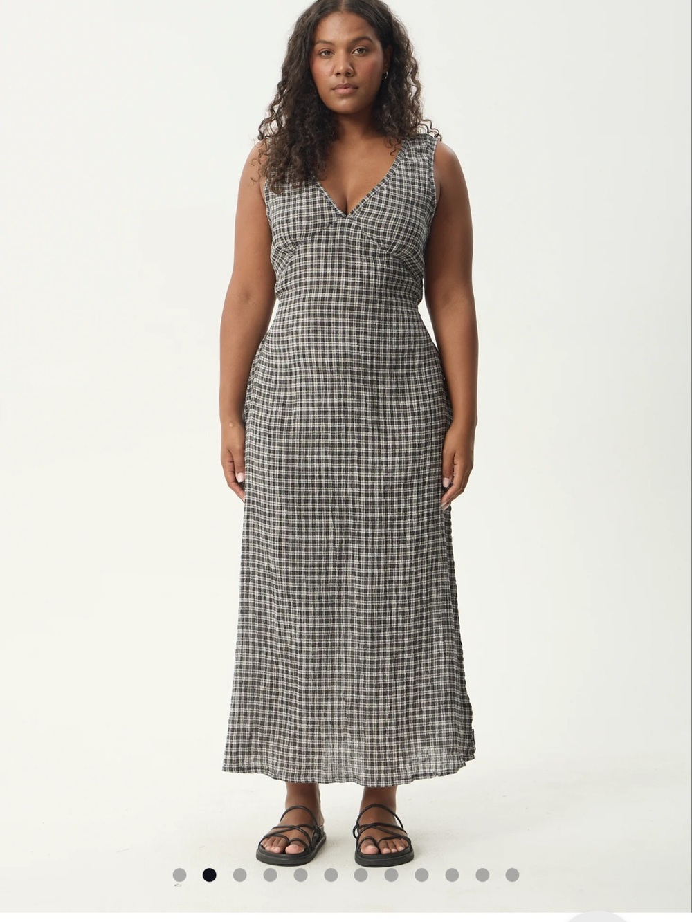 Afends Tully Seersucker Maxi Dress - Picture 2 of 8
